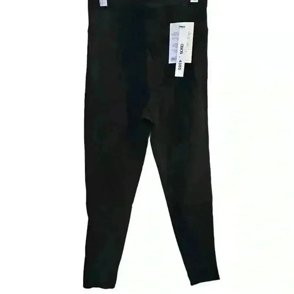 ASOS 4505 Black Icon Leggings Size 4 Activewear Elastic Waistband cotton touch - Picture 1 of 9